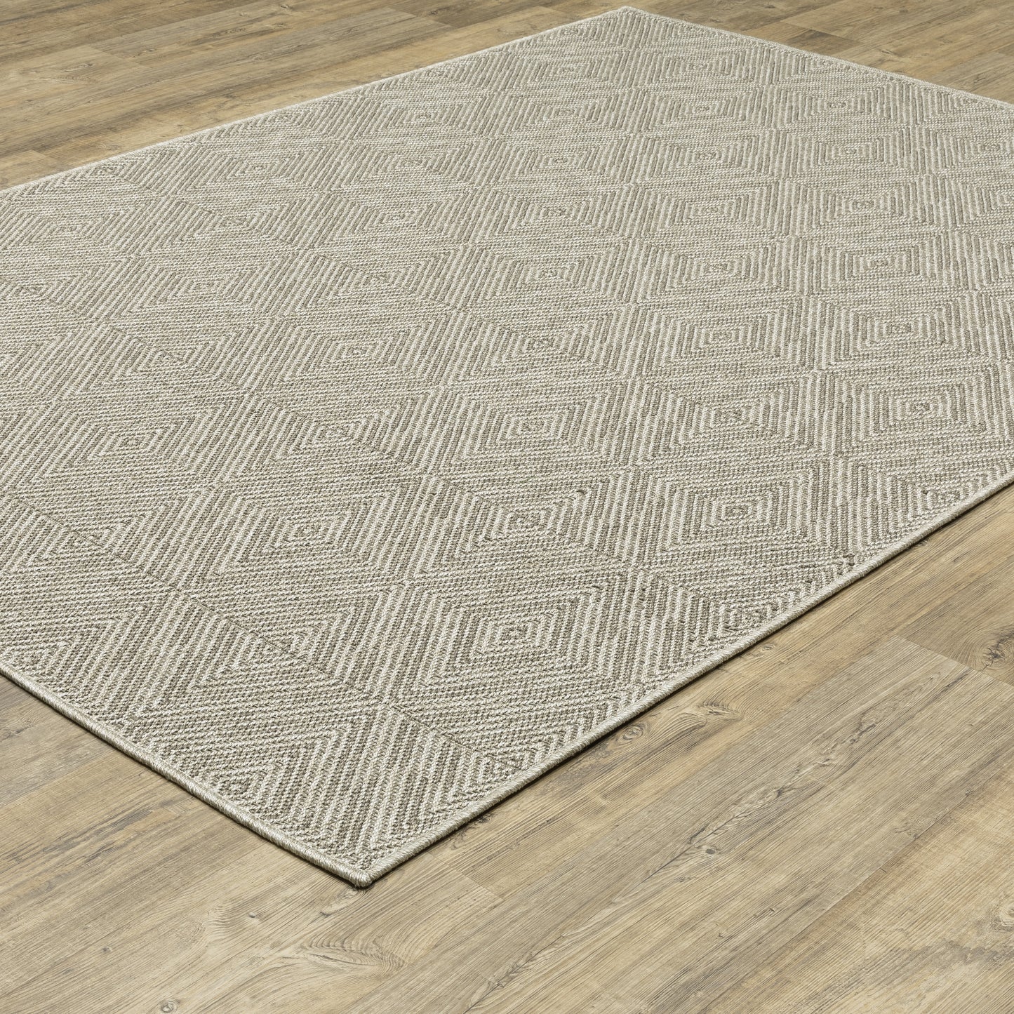 Caicos CA08A Grey Geometric Rug