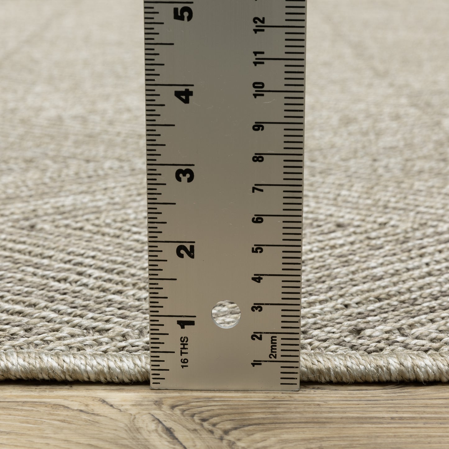 Caicos Geometric Grey/ Grey Flat Weave Rug