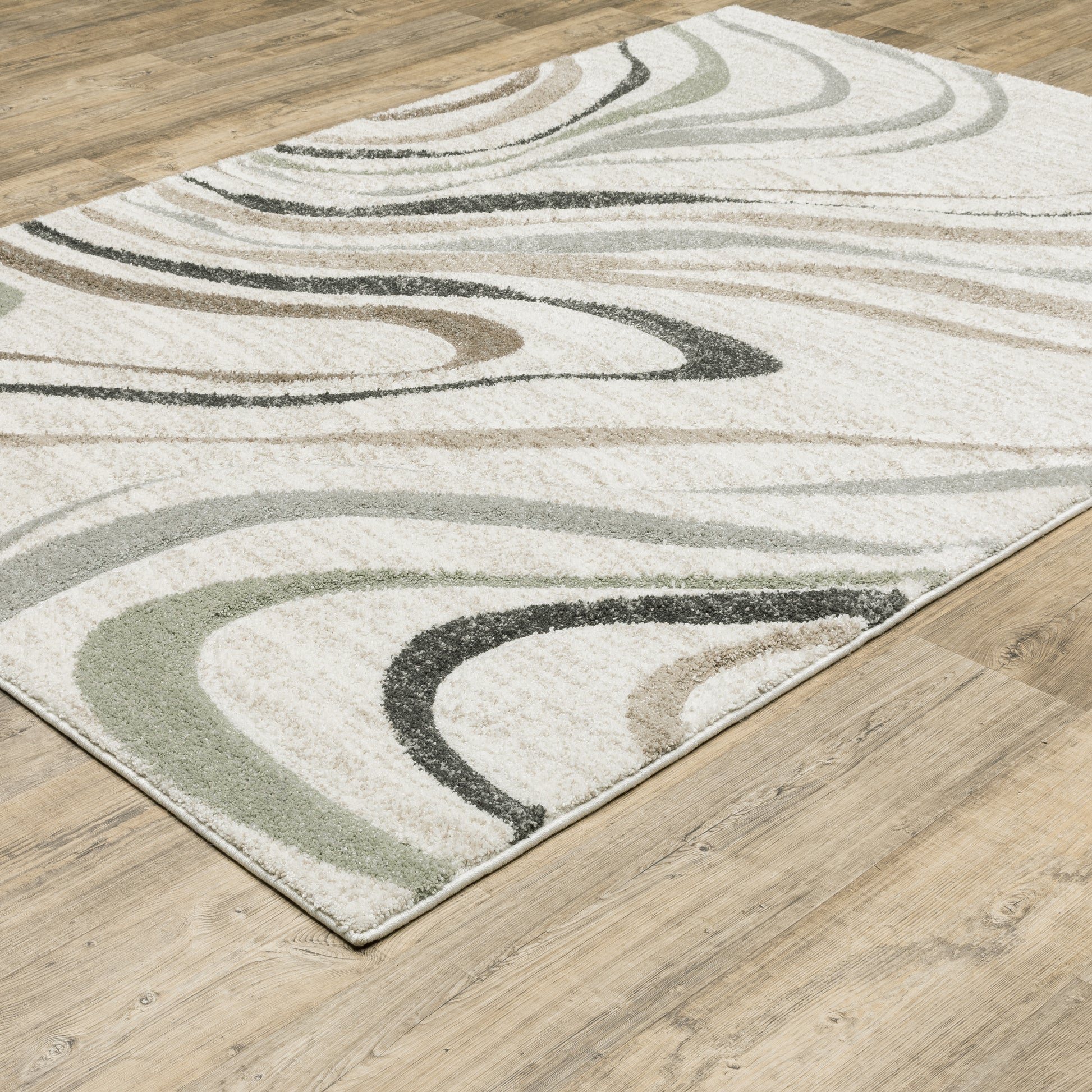 Cambria 162W2 Beige Abstract Rug