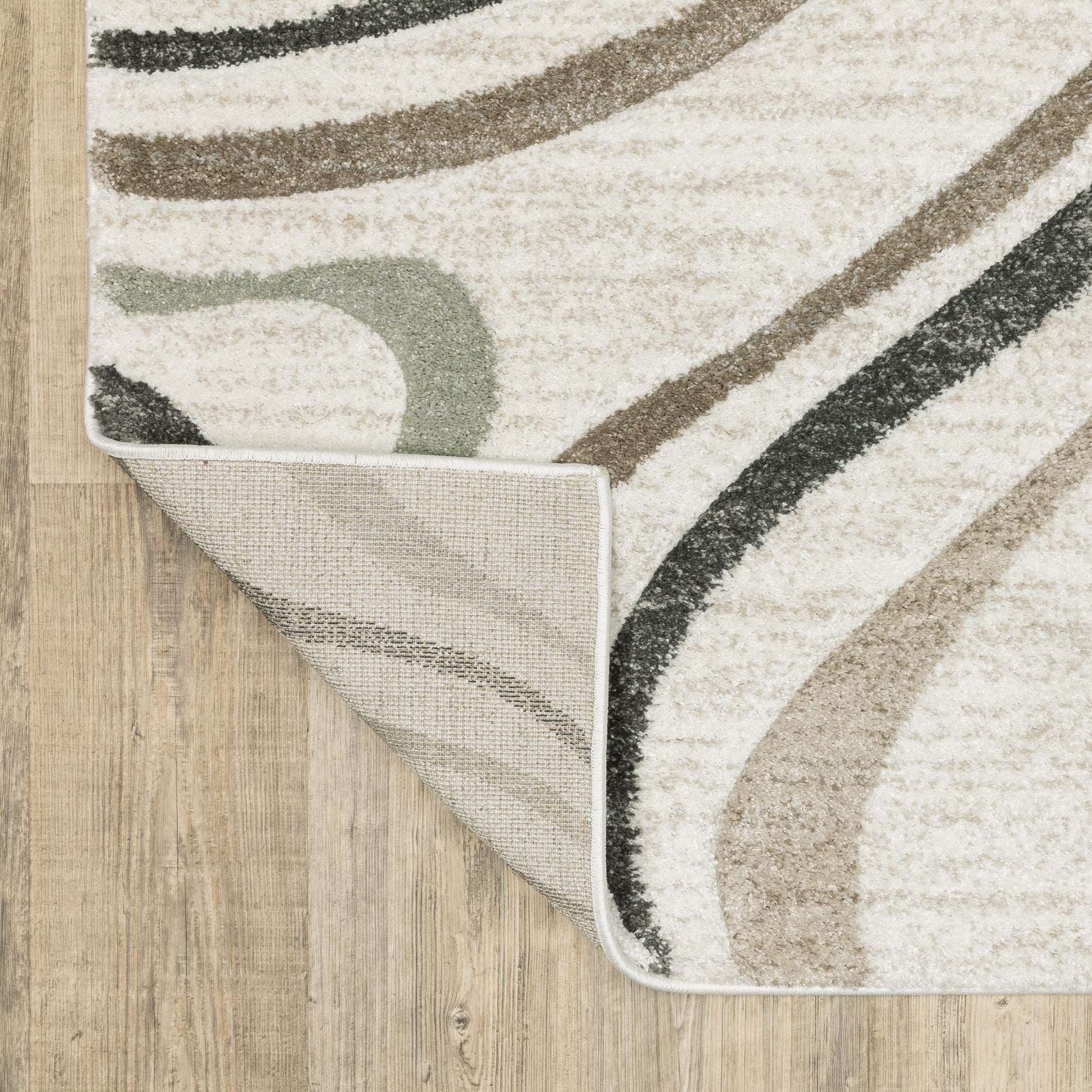 Cambria Abstract Beige/ Multi Cut Pile Rug