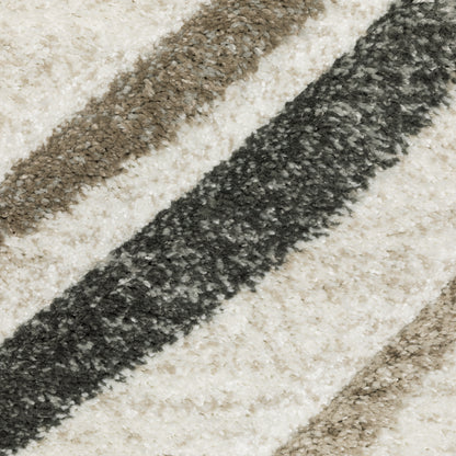 Cambria Abstract Beige/ Multi Cut Pile Rug