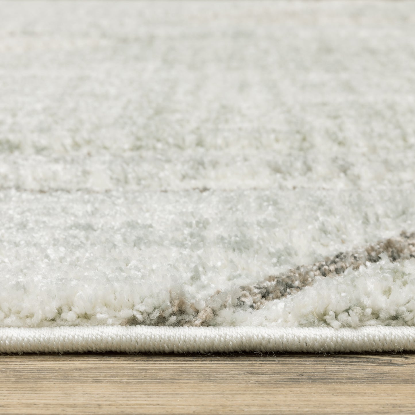 Cambria Distressed Grey/ Beige Geometric Cut Pile Rug