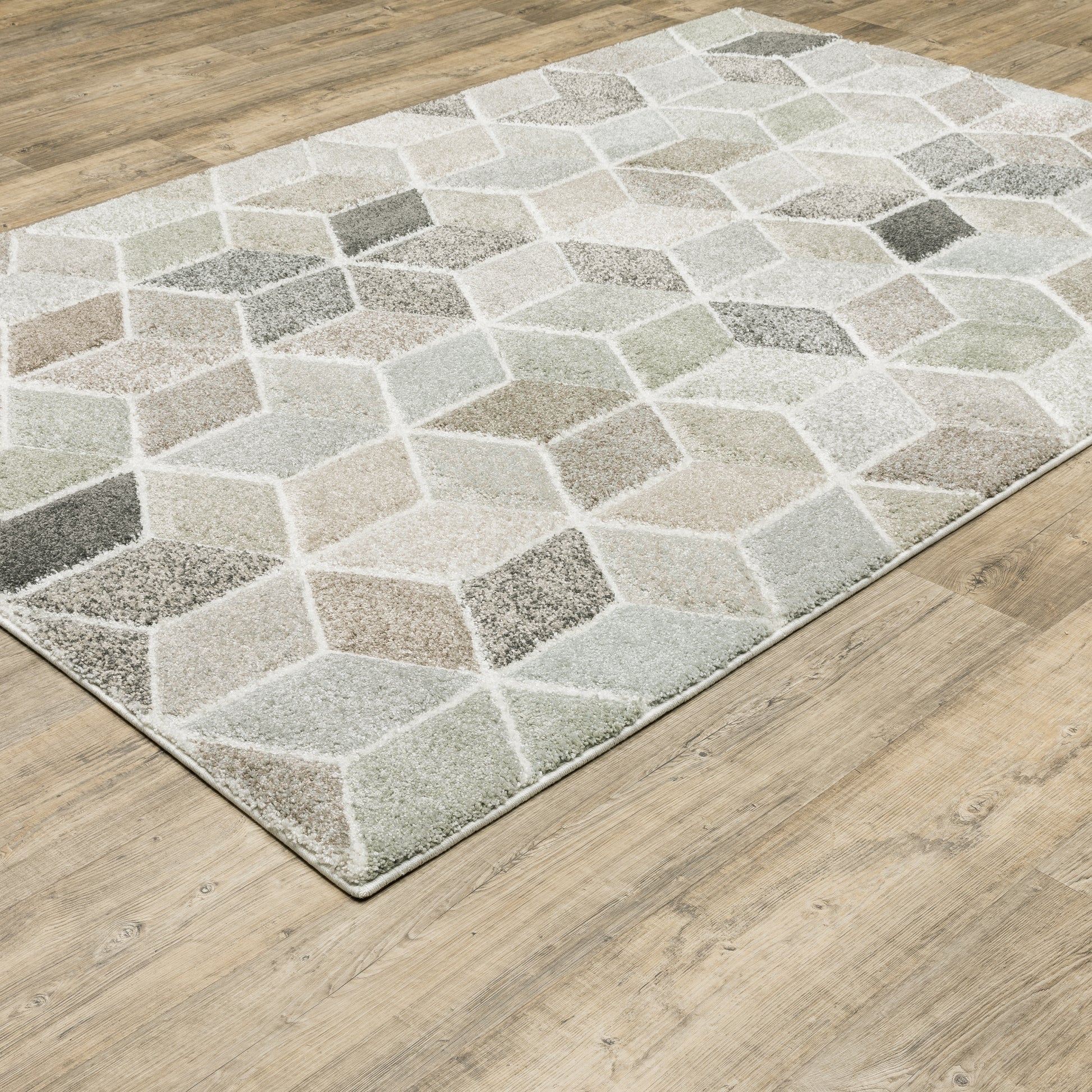 Cambria 083J2 Ivory Geometric Rug