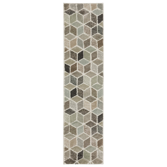 Cambria 83J Ivory/ Multi Geometric Rug