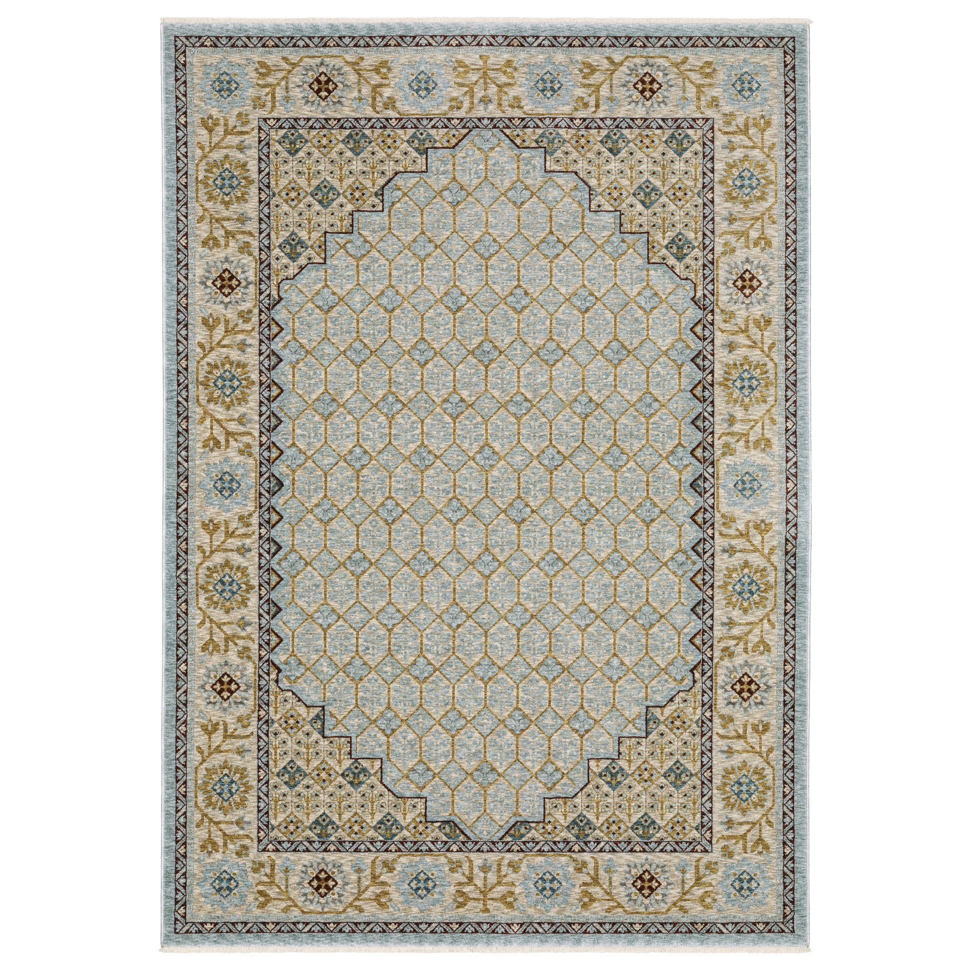 Capella CAP02 Blue Geometric Rug
