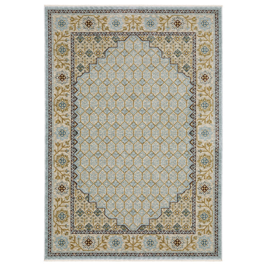 Capella CAP02 Blue Geometric Rug