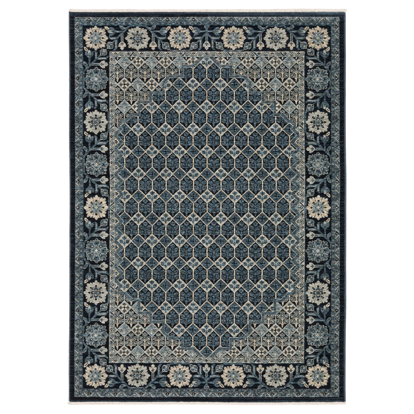 Capella CAP03 Blue Geometric Rug
