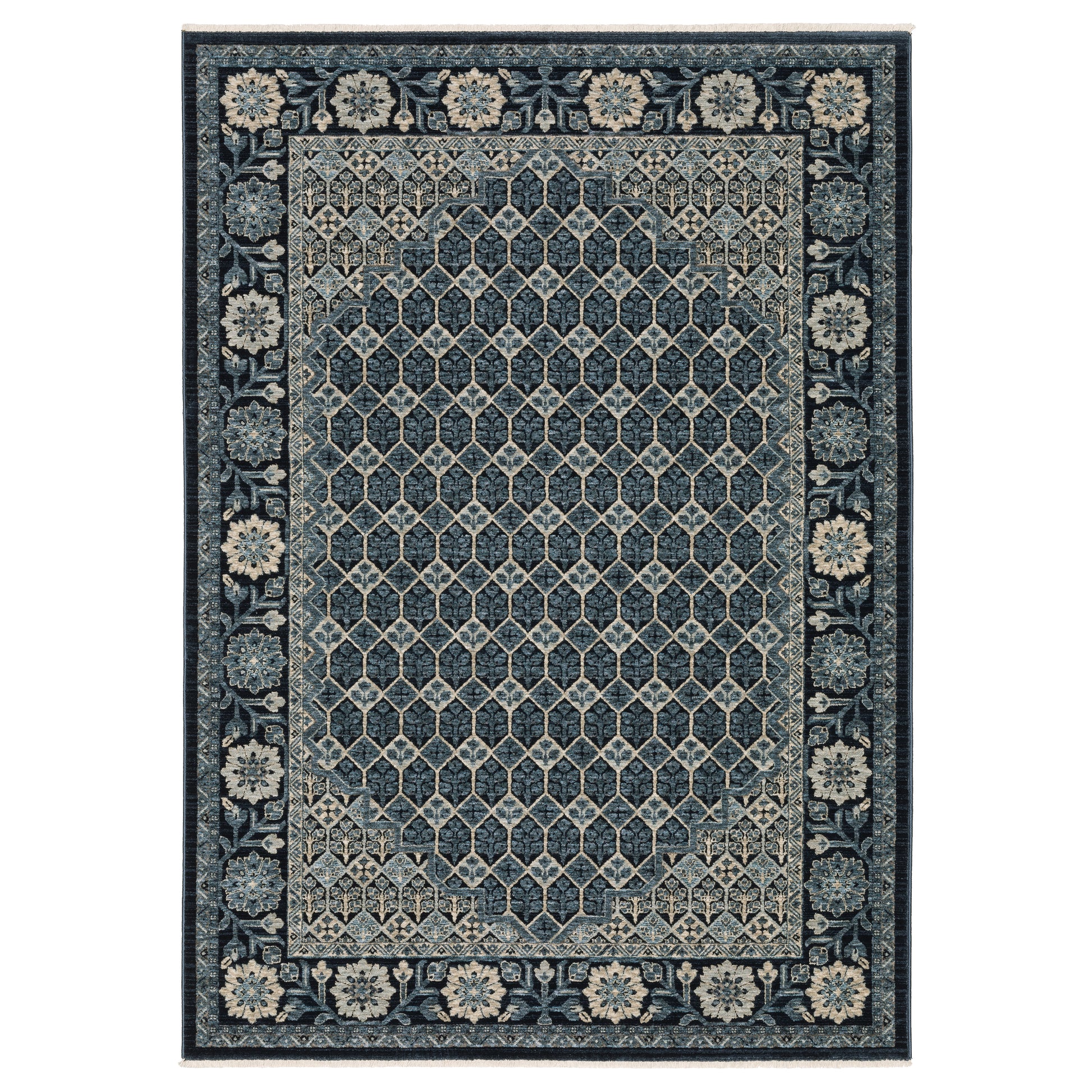Capella CAP03 Blue Geometric Rug