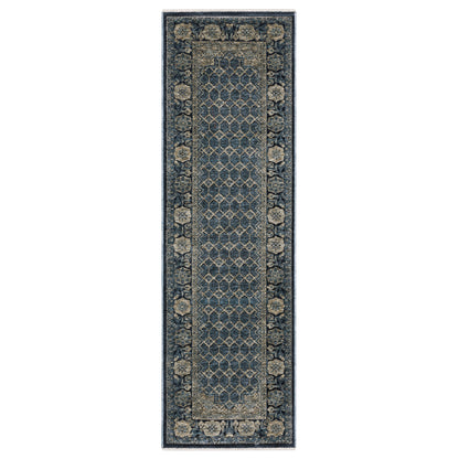 Capella CAP03 Blue Geometric Rug