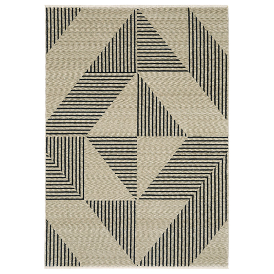 Capella CAP04 Beige Geometric Rug