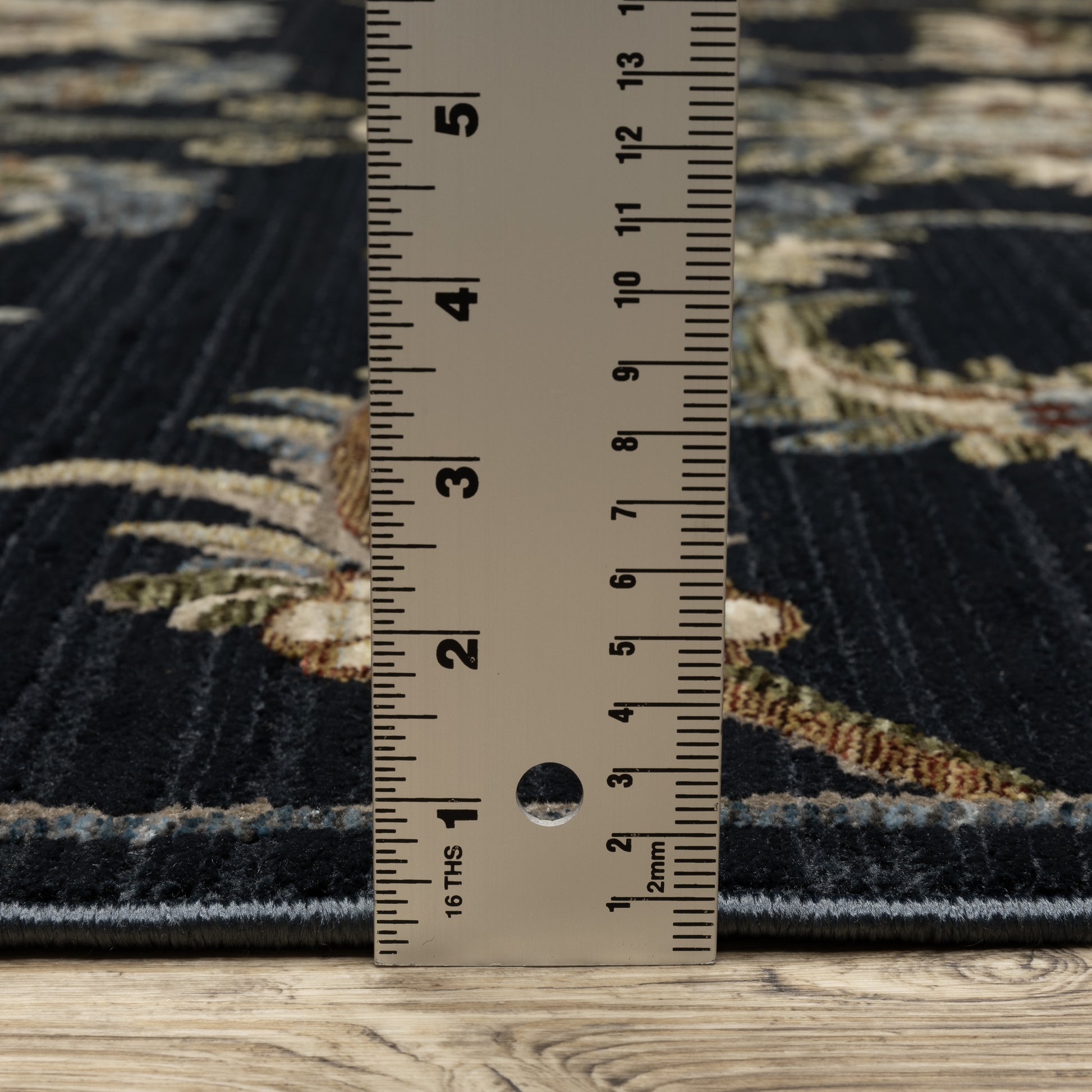 Capella Oriental Blue/ Multi Floral Cut Pile Rug