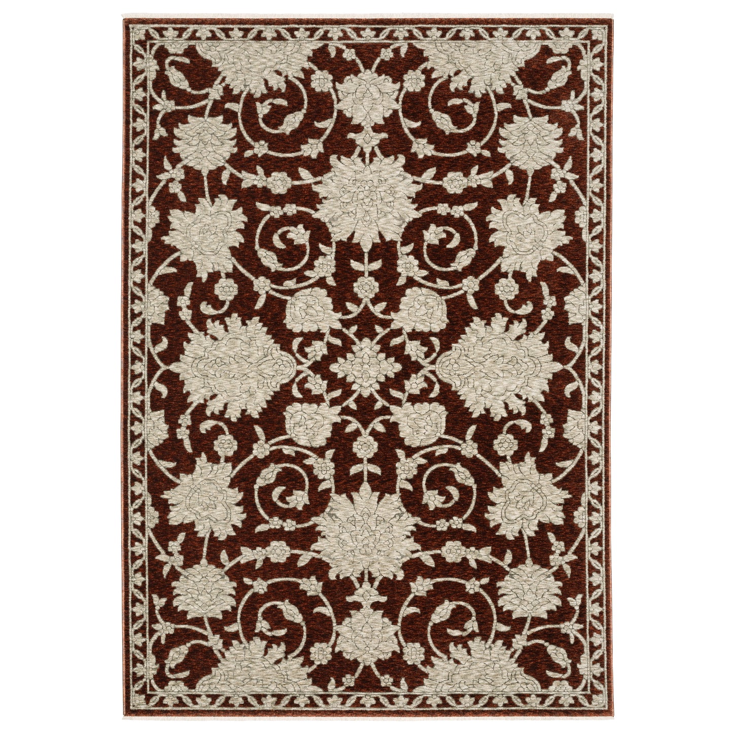 Capella CAP08 Red Floral Rug