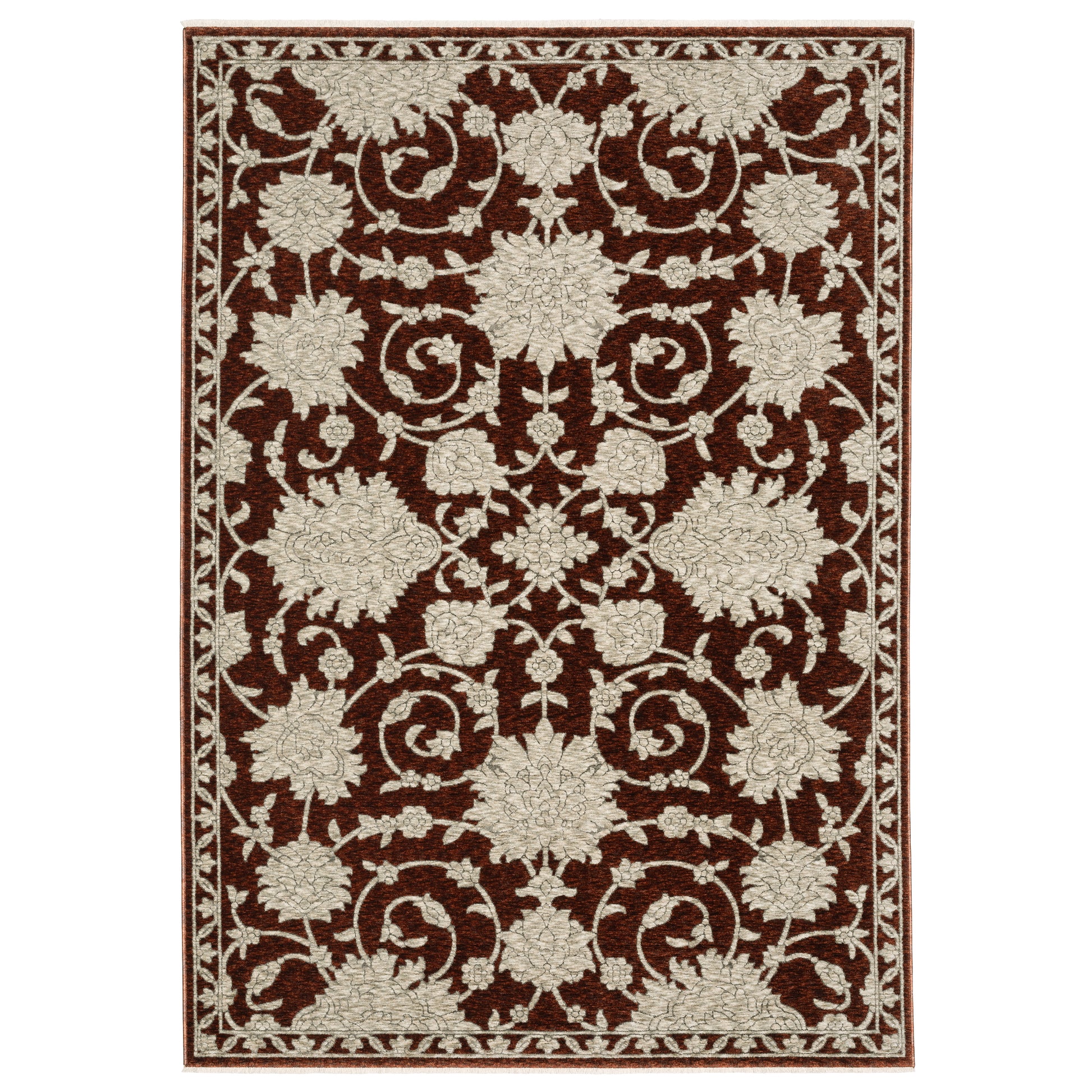 Capella CAP08 Red Floral Rug