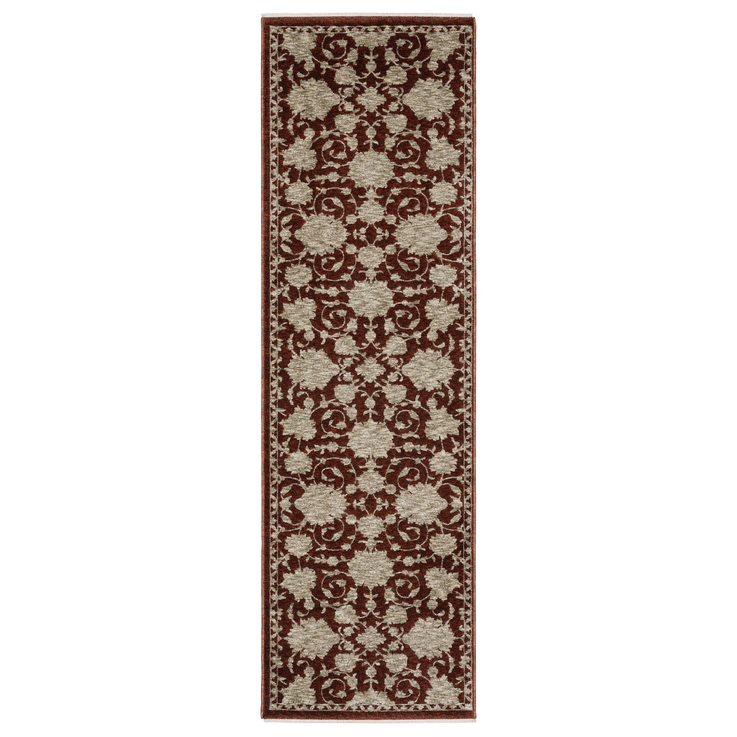 Capella CAP08 Red Floral Rug