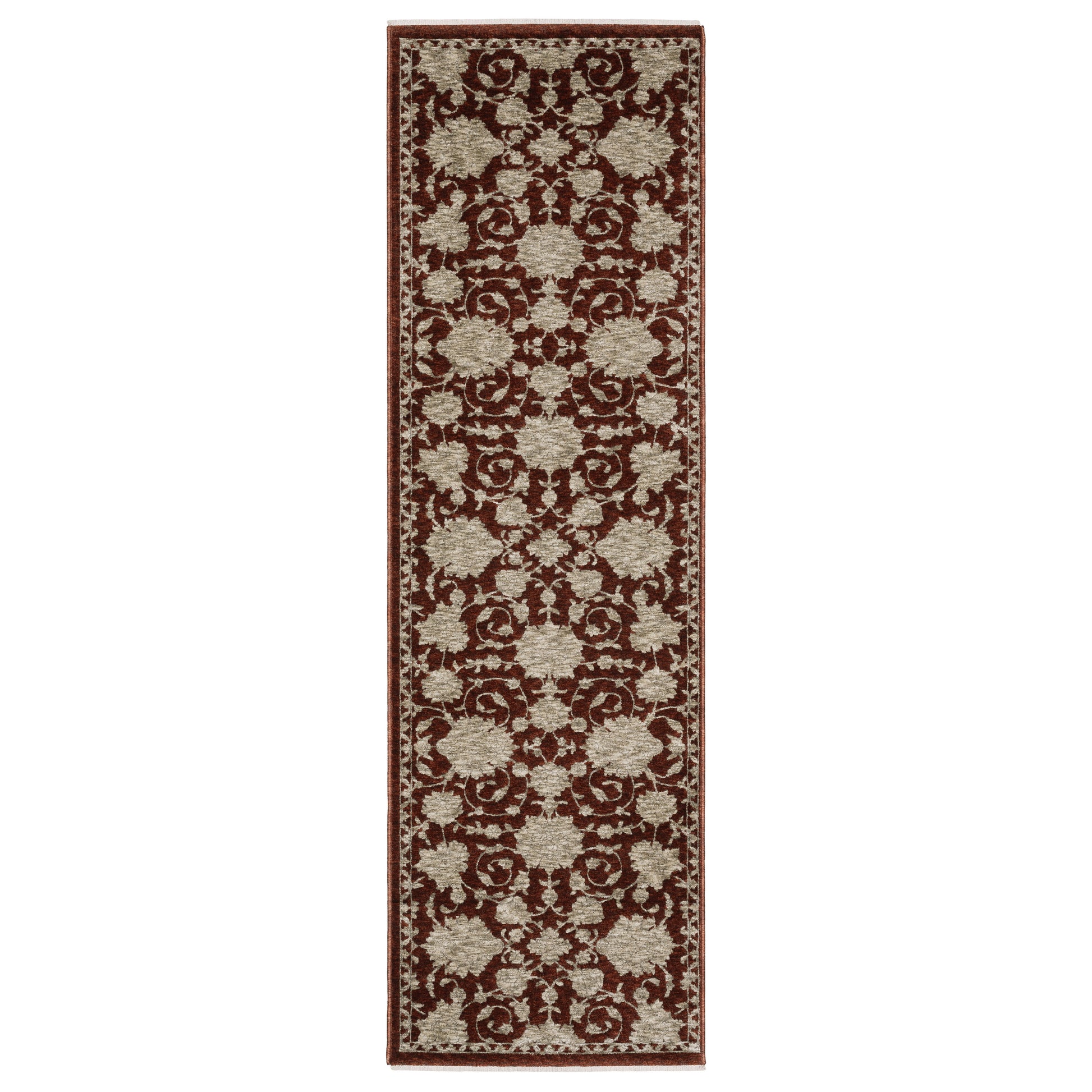 Capella CAP08 Red Floral Rug