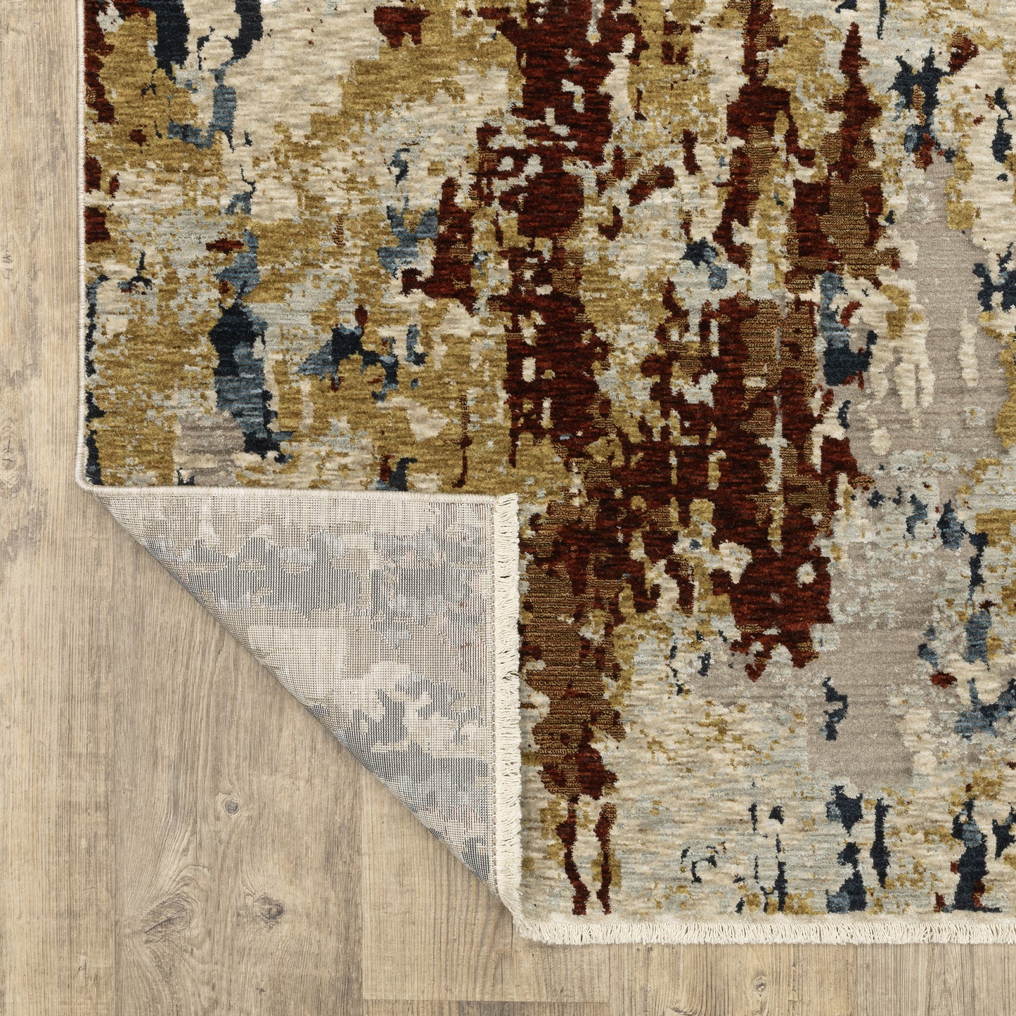 Capella Abstract Beige/ Multi Cut Pile Rug
