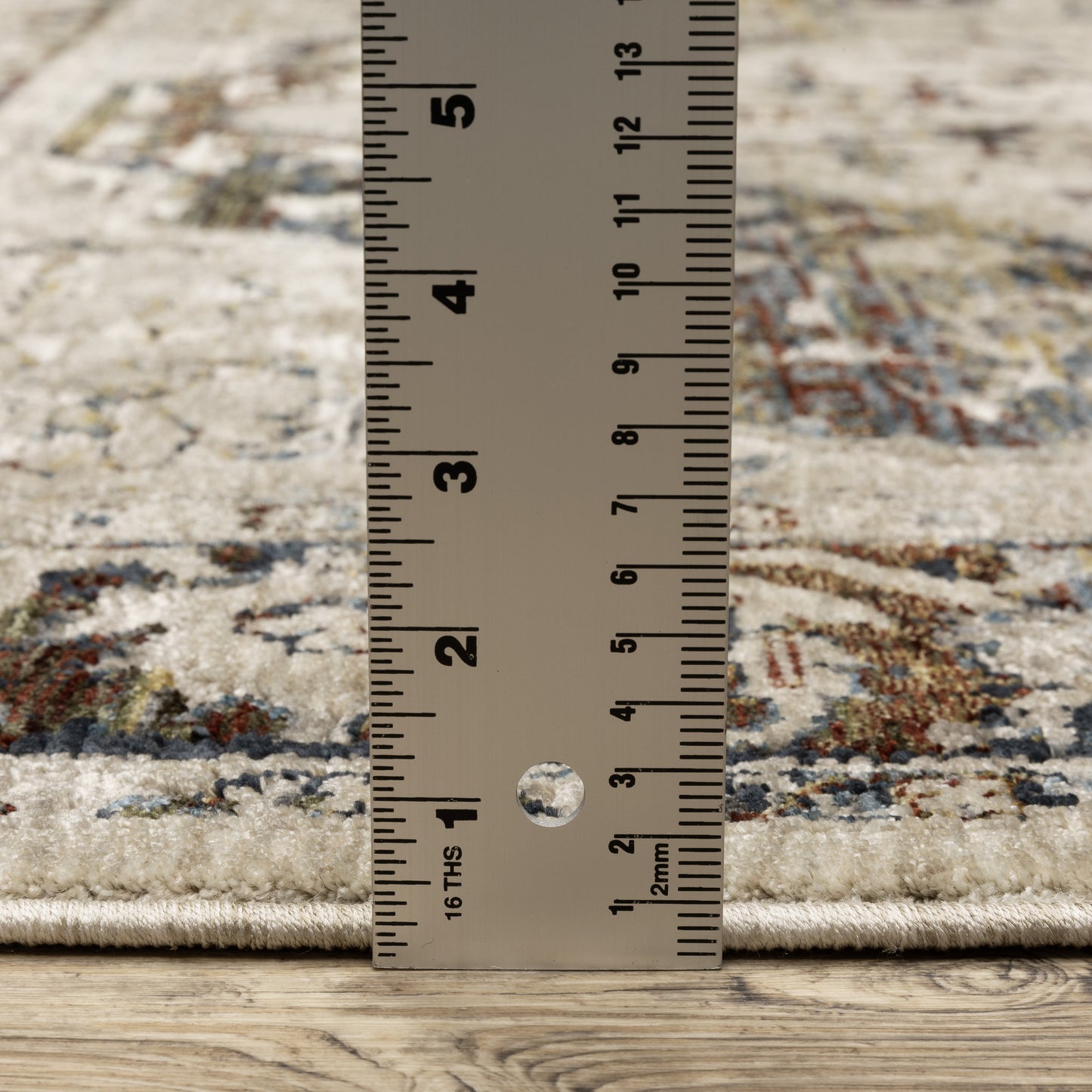 Capella Medallion Beige/ Multi Oriental Cut Pile Rug