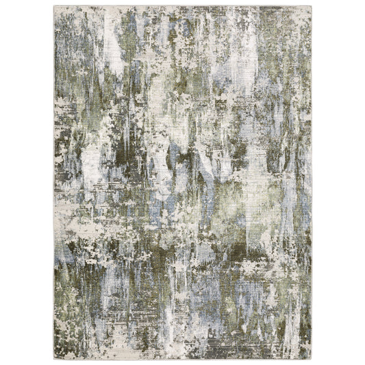 Caravan 2060F Green Abstract Rug