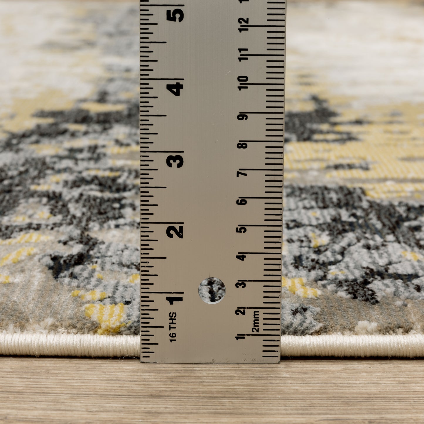 Caravan Abstract Beige/ Gold Cut Pile Rug