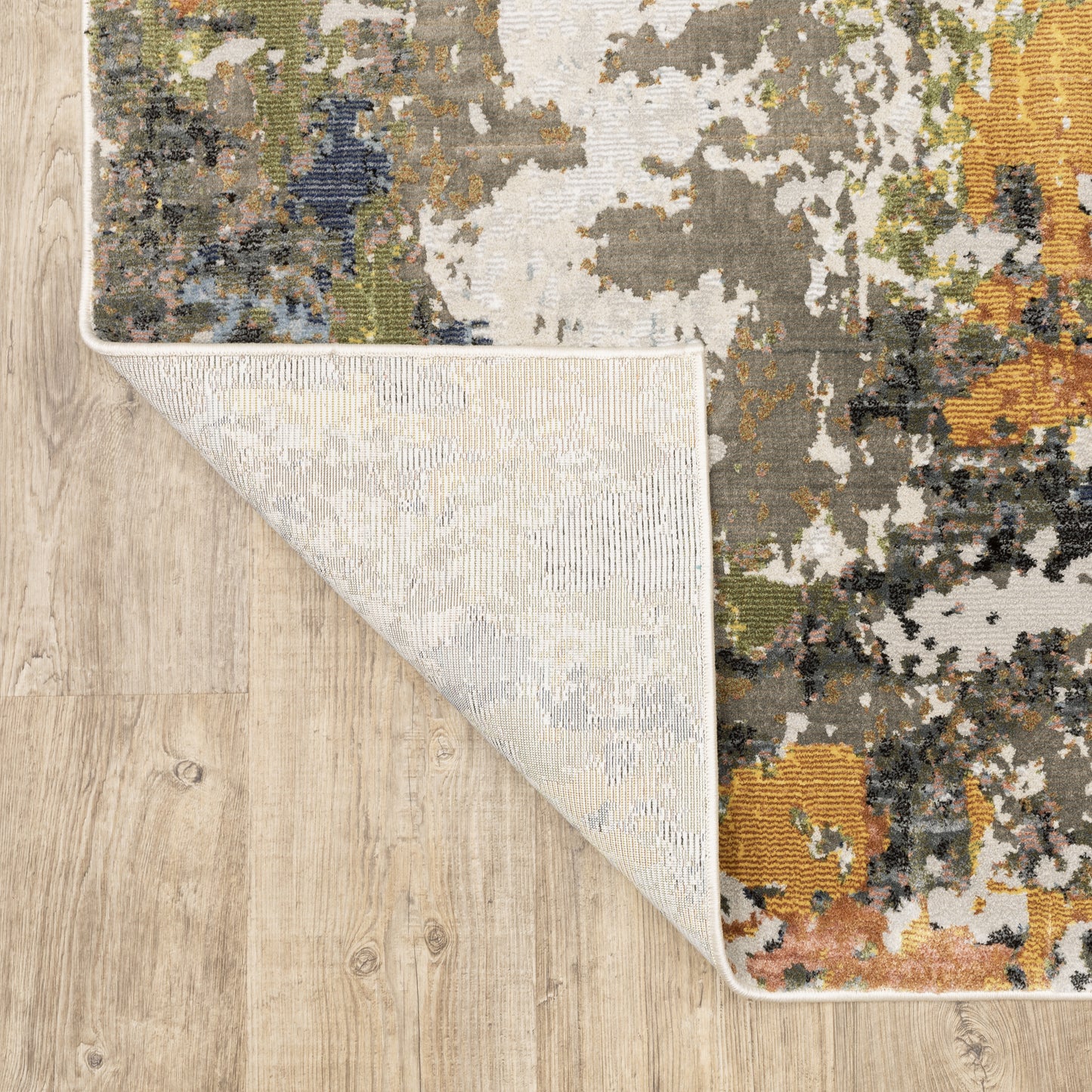 Caravan Abstract Beige/ Multi Cut Pile Rug