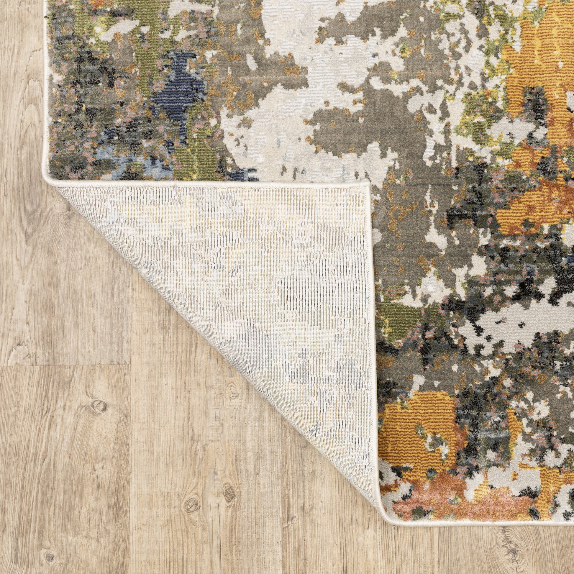 Caravan Abstract Beige/ Multi Cut Pile Rug