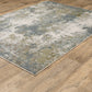 Caravan 5090E Blue Abstract Rug