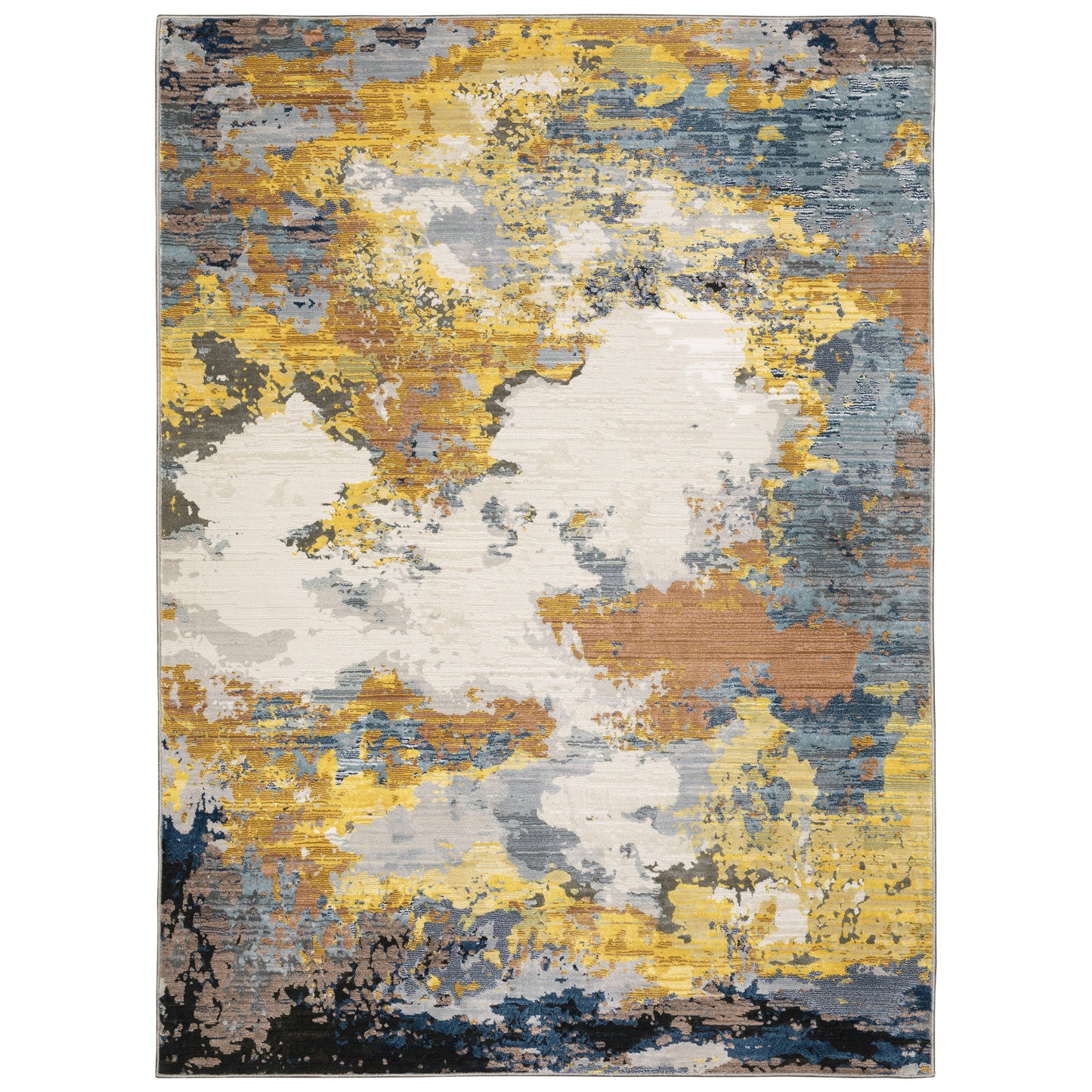 Caravan 530V8 Yellow Abstract Rug