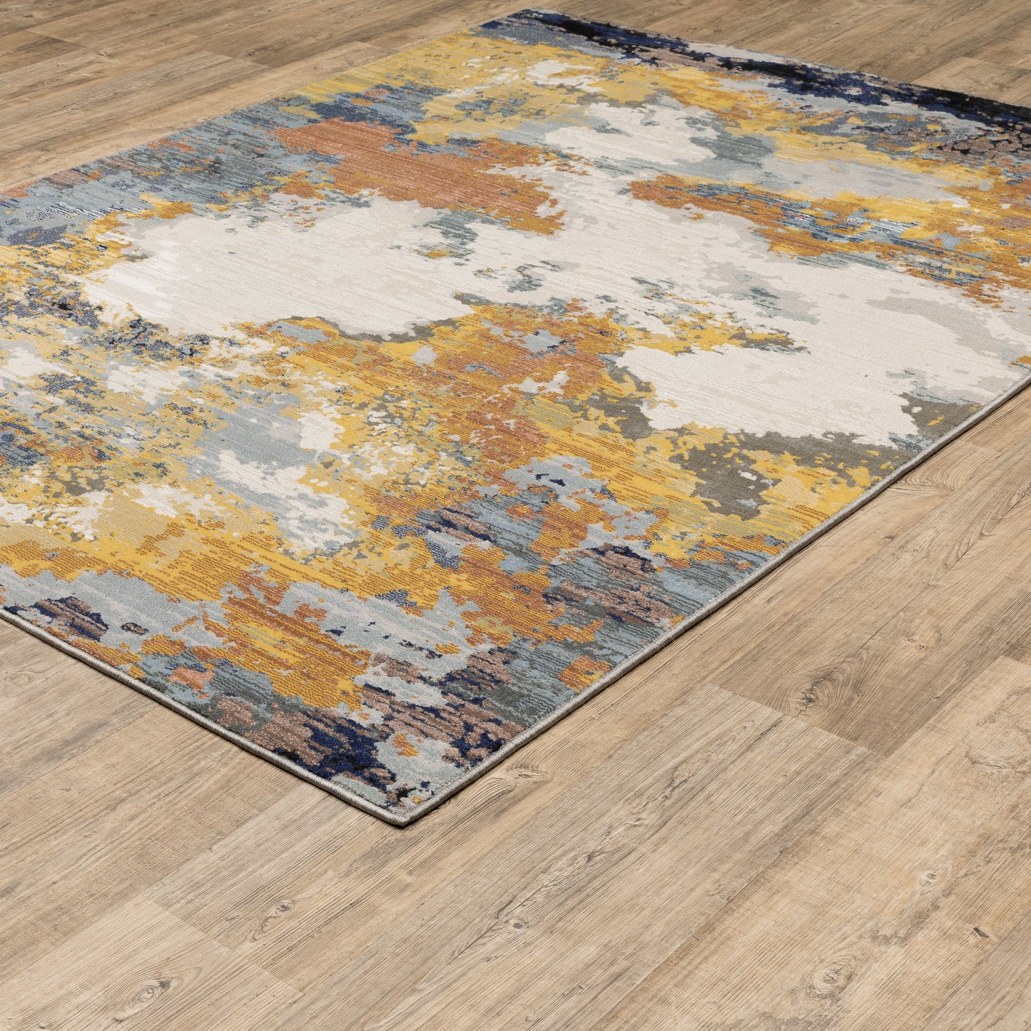 Caravan 530V8 Yellow Abstract Rug