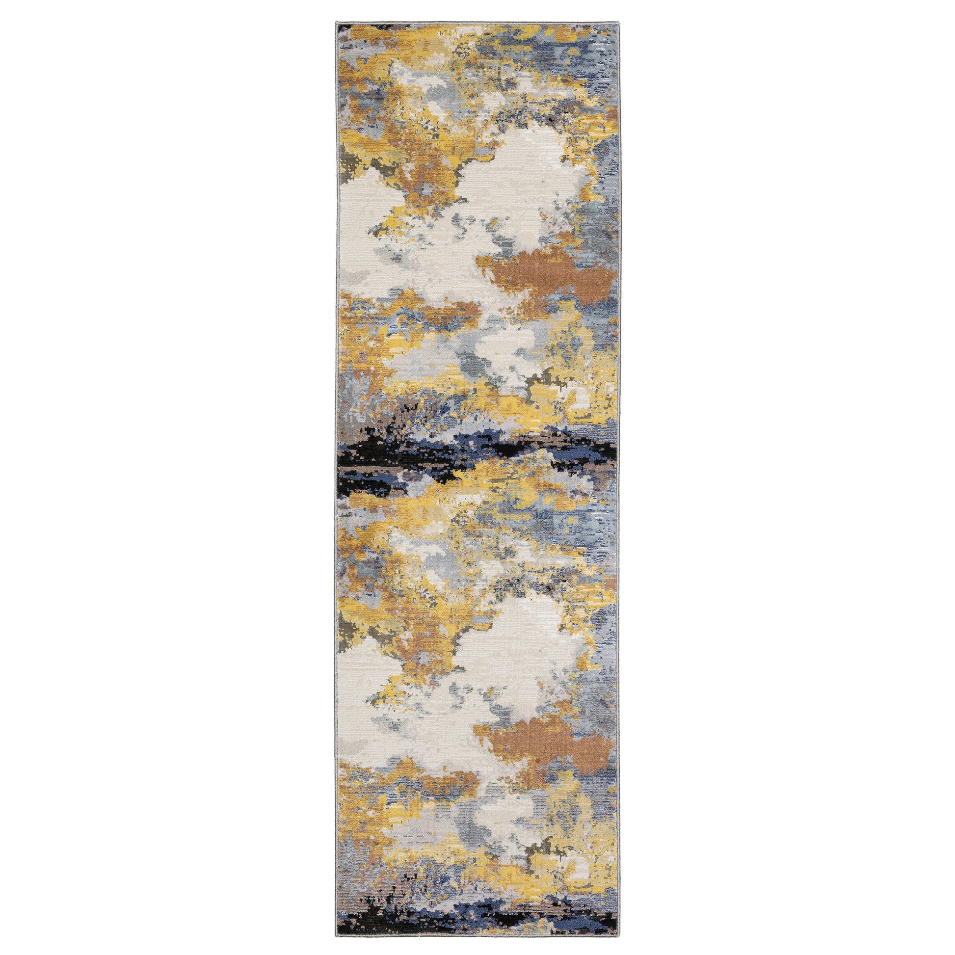 Caravan 530V8 Yellow Abstract Rug