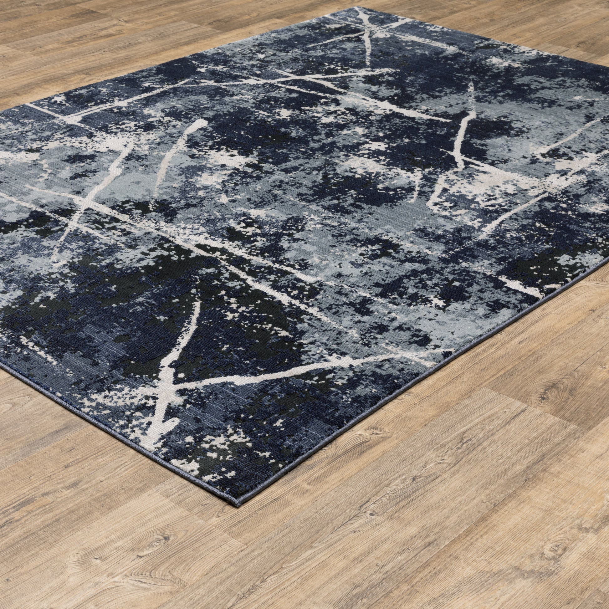 Caravan 7150B Blue Abstract Rug
