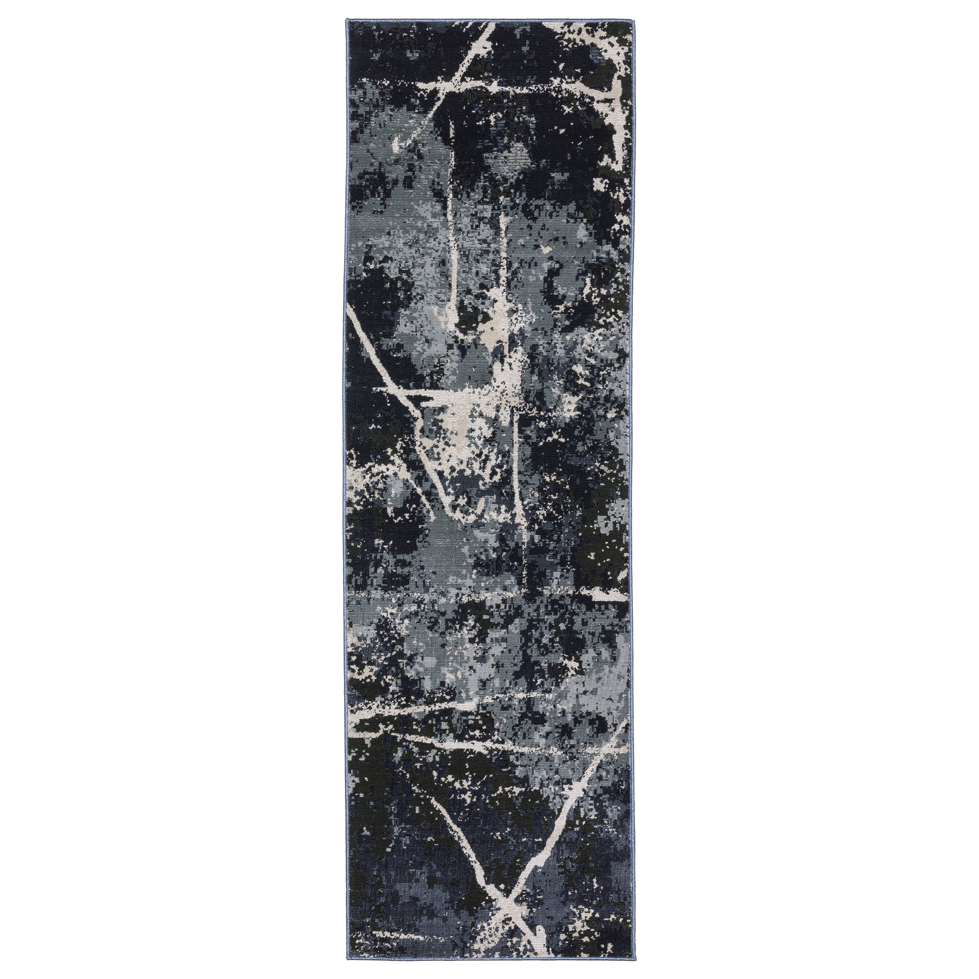 Caravan 7150B Blue Abstract Rug