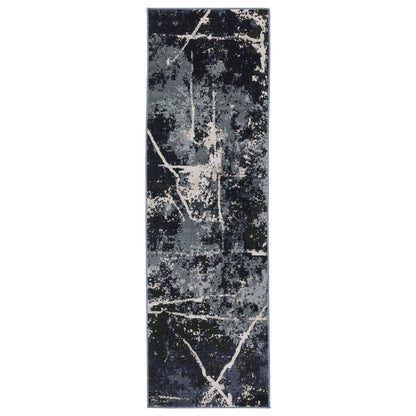 Caravan 7150B Blue Abstract Rug