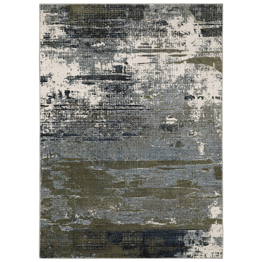 Caravan 8020L Blue Abstract Rug