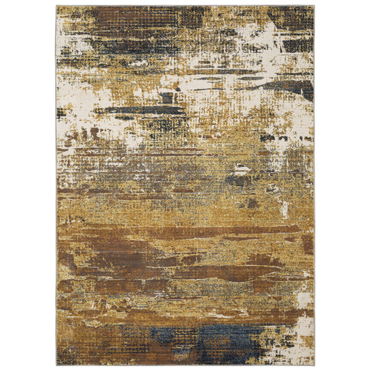 Caravan 8020X Gold Abstract Rug