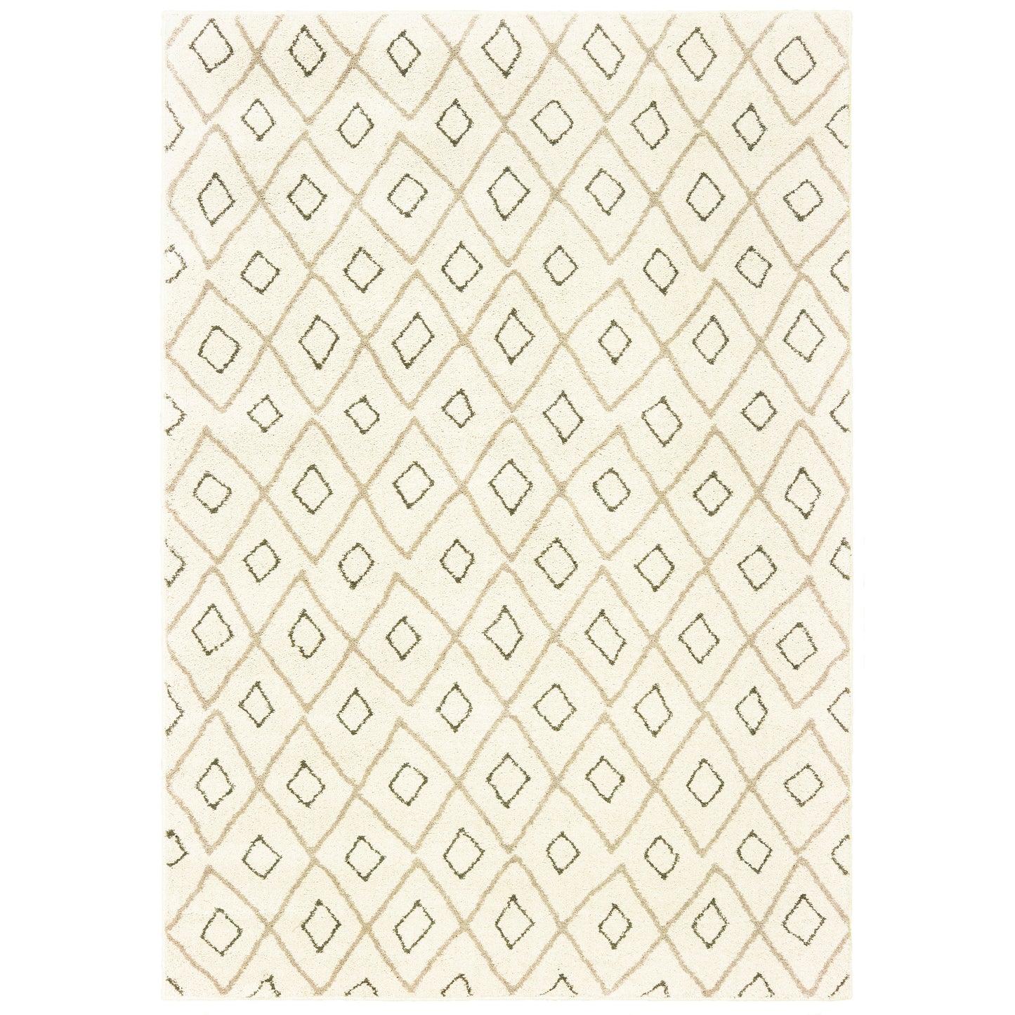 Carson 3943G Ivory Lattice Rug