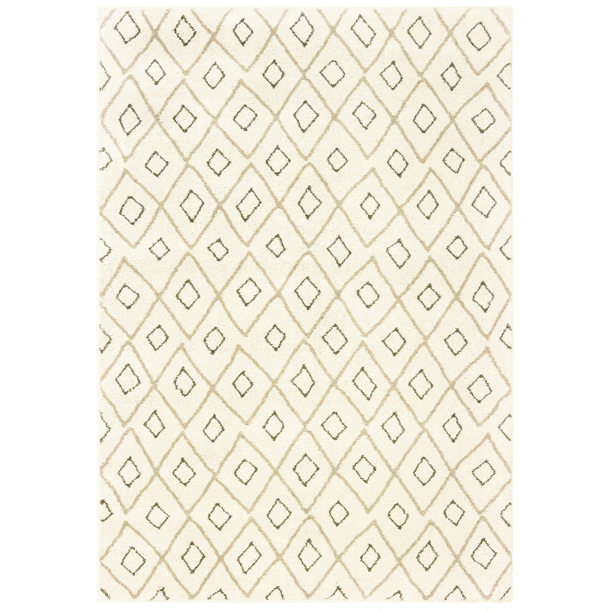 Carson 3943G Ivory Lattice Rug