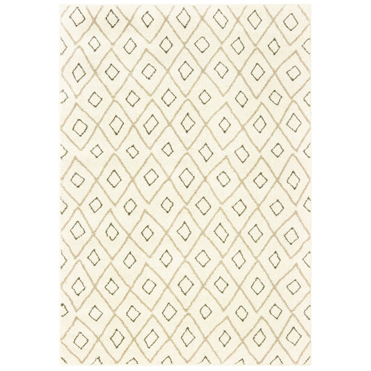 Carson 3943G Ivory Lattice Rug