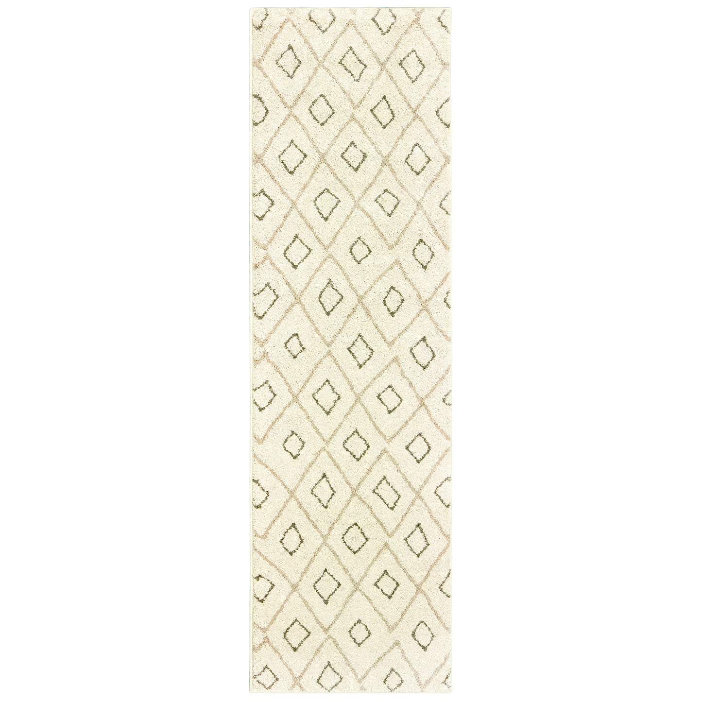 Carson 3943G Ivory Lattice Rug