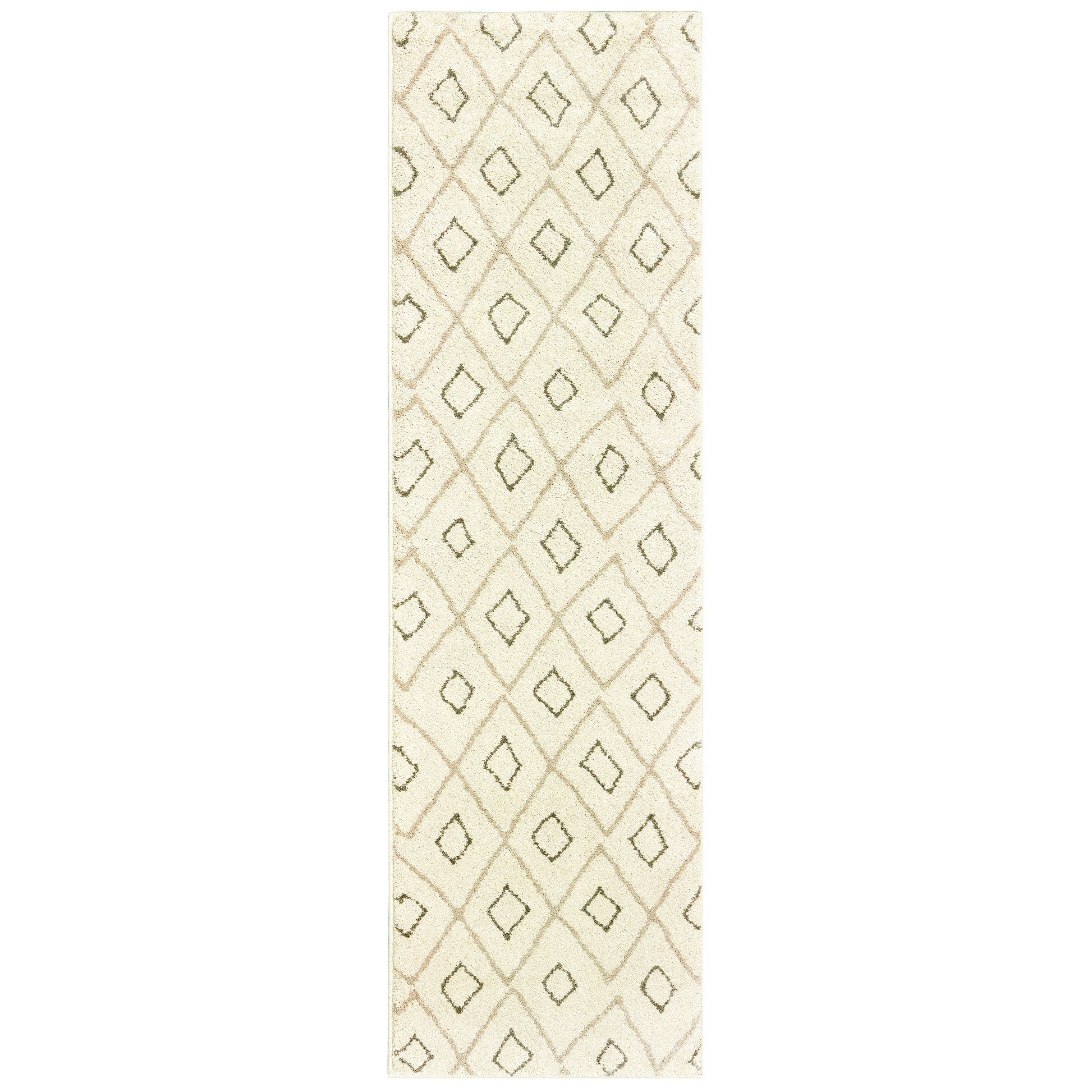 Carson 3943G Ivory Lattice Rug
