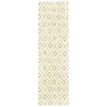 Carson 3943G Ivory Lattice Rug
