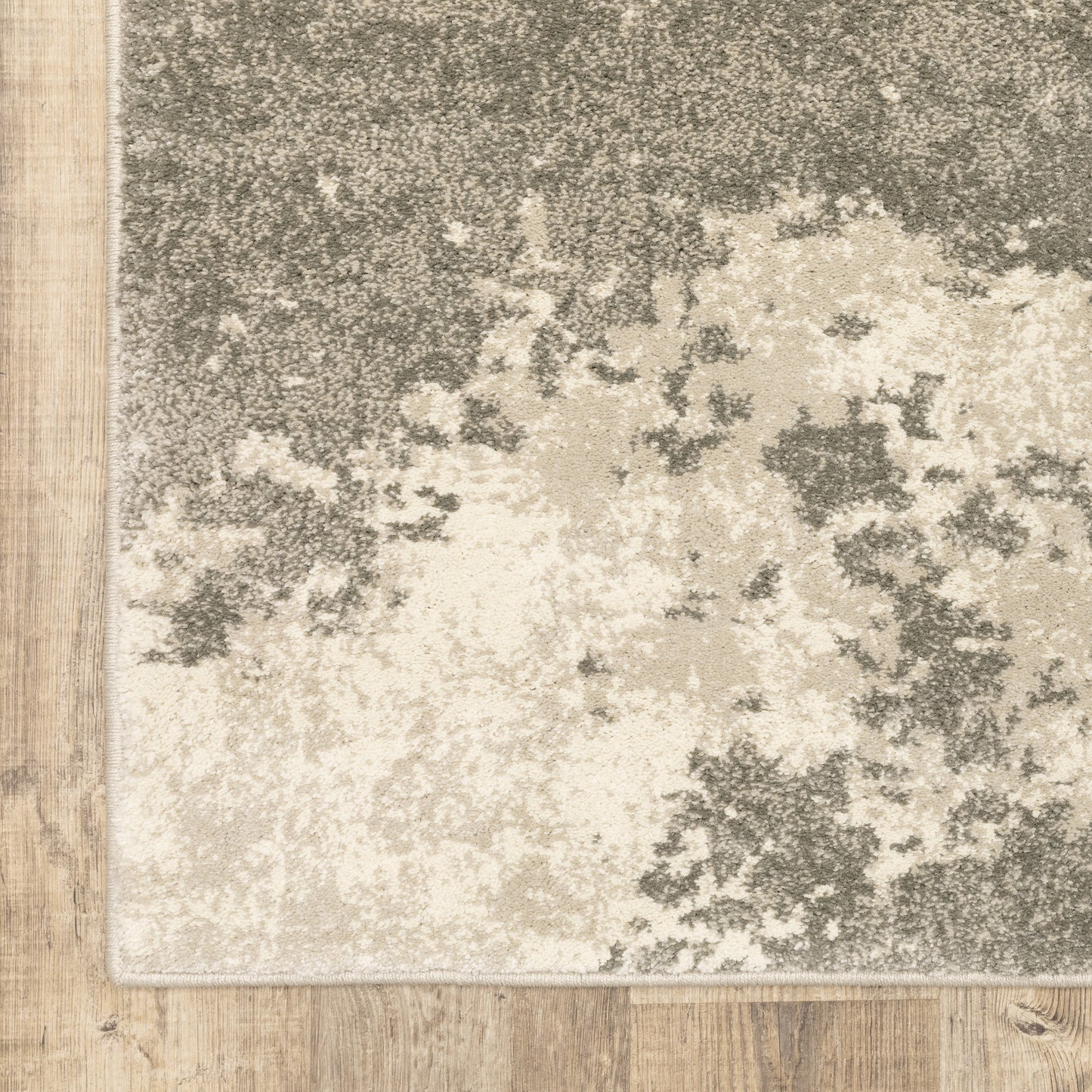 Carson Abstract Beige/ Grey Cut Pile Rug