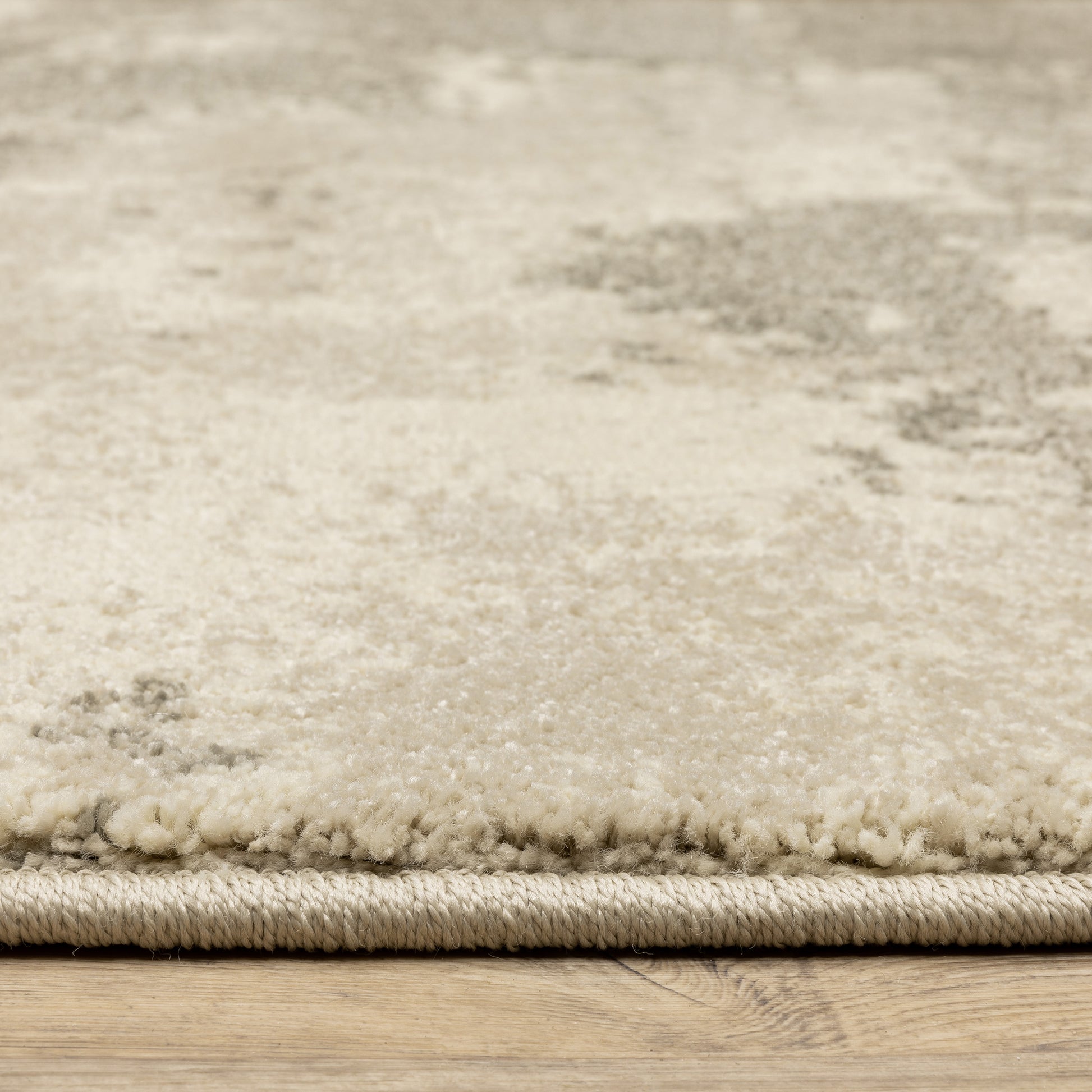 Carson Abstract Beige/ Grey Cut Pile Rug
