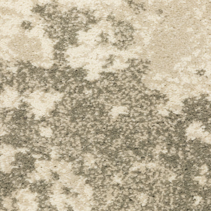 Carson Abstract Beige/ Grey Cut Pile Rug