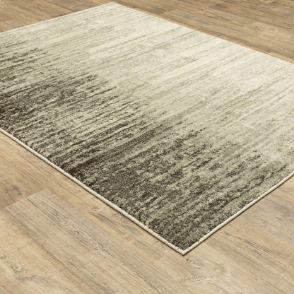 Carson Abstract Beige/ Grey Cut Pile Rug