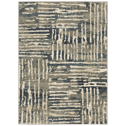 Carson 0745C Blue Abstract Rug
