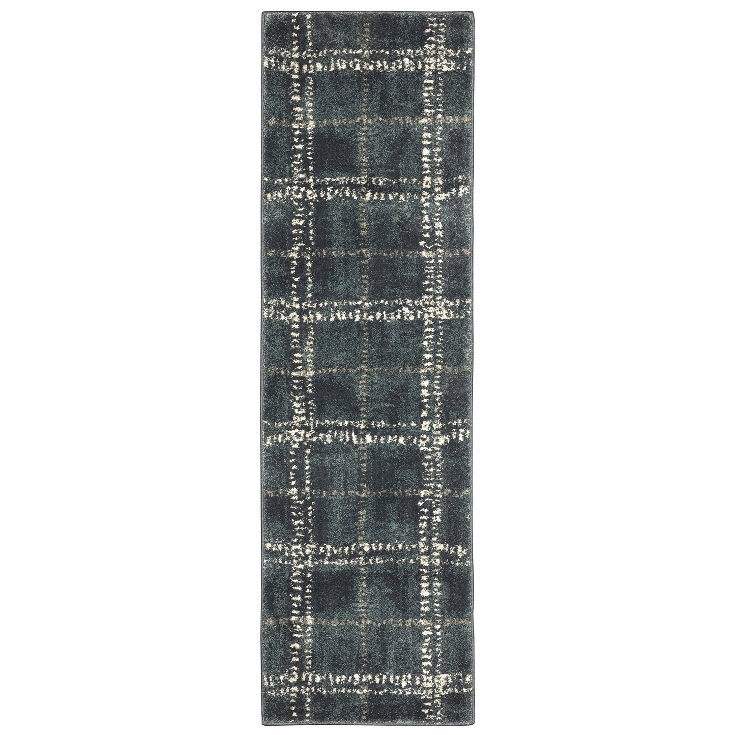 Carson 0746J Blue Geometric Rug