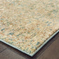 Carson 9654B Blue Distressed Rug