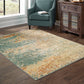 Carson 9654B Blue Distressed Rug