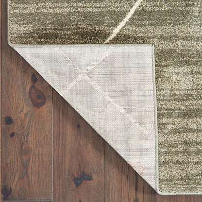 Carson Distressed Grey/ Ivory Lattice Cut Pile Rug