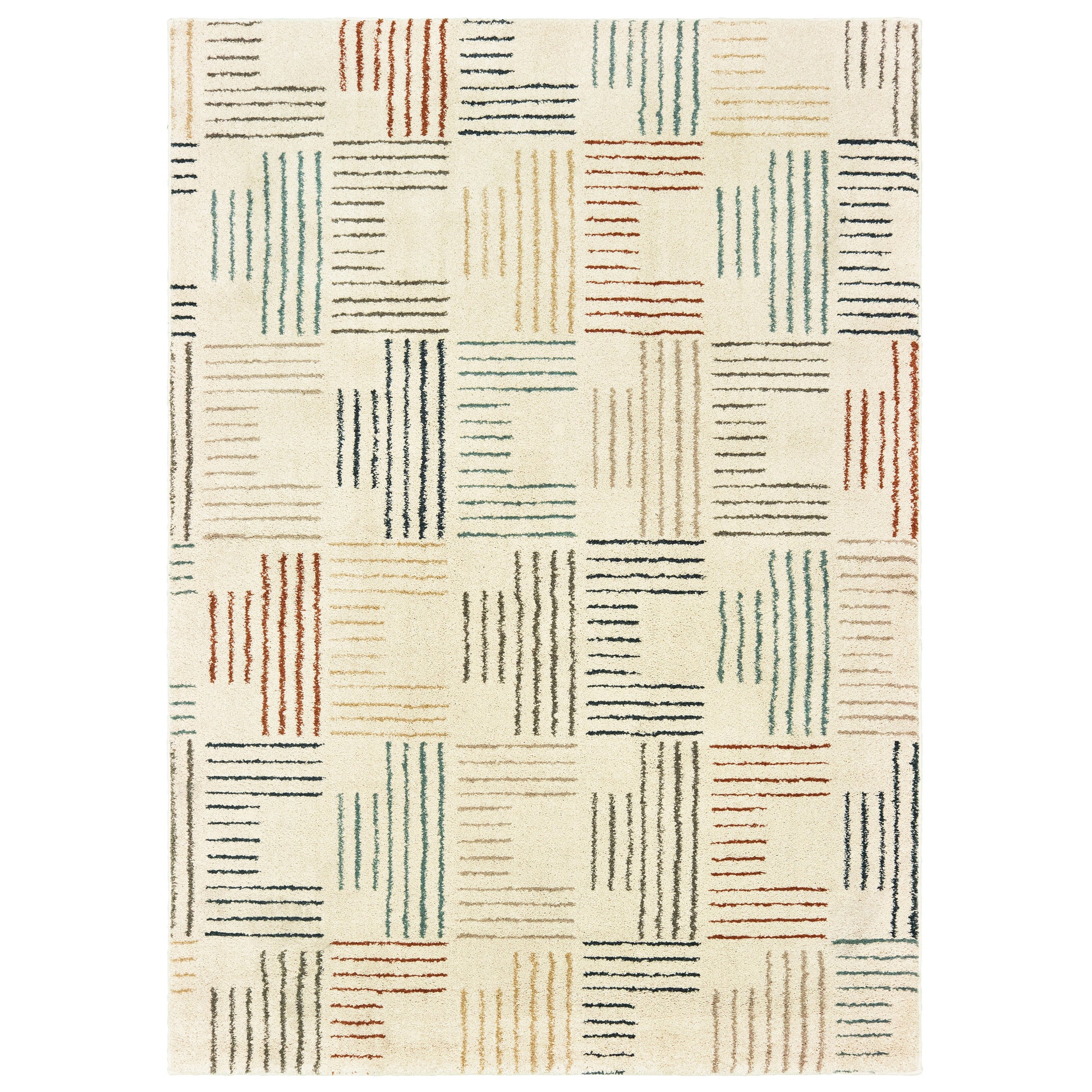 Carson 9663A Ivory Stripe Rug